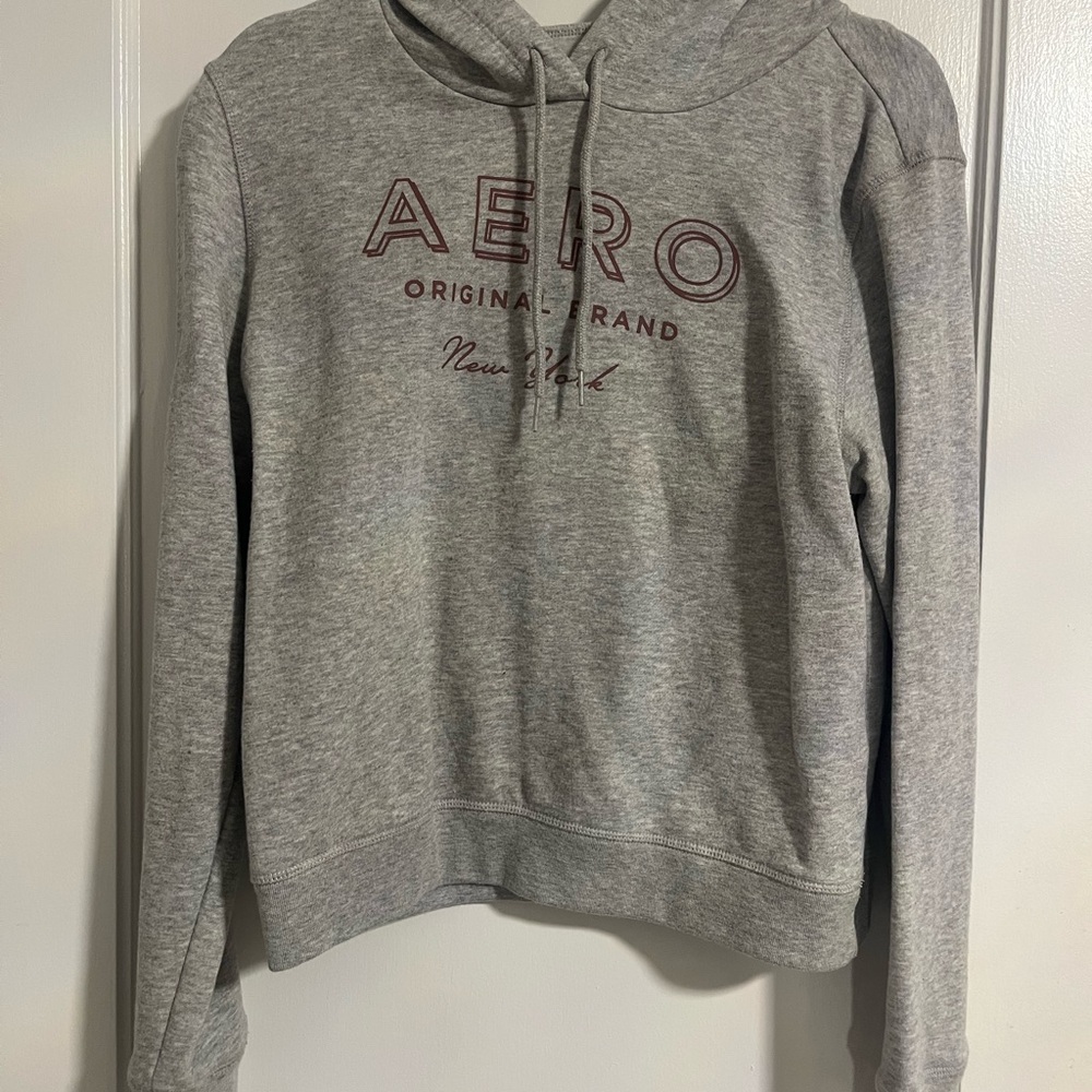 Aeropostale Light Gray Hoodie